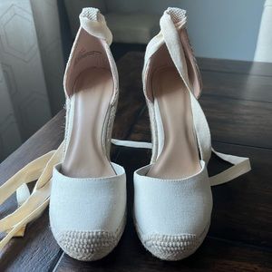 JustFab Espadrille Wedges